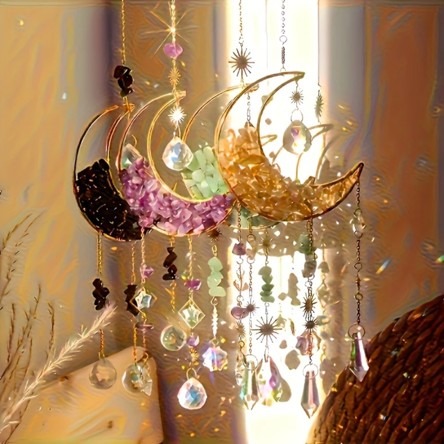 Lunar Harmony Hanging Suncatcher