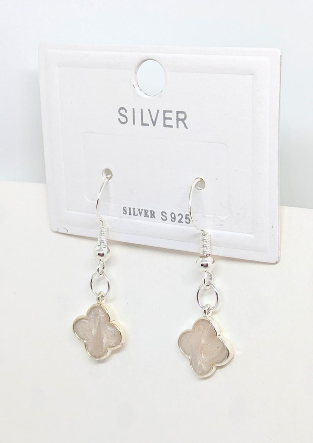 Sterling Silver Clover Earrings 