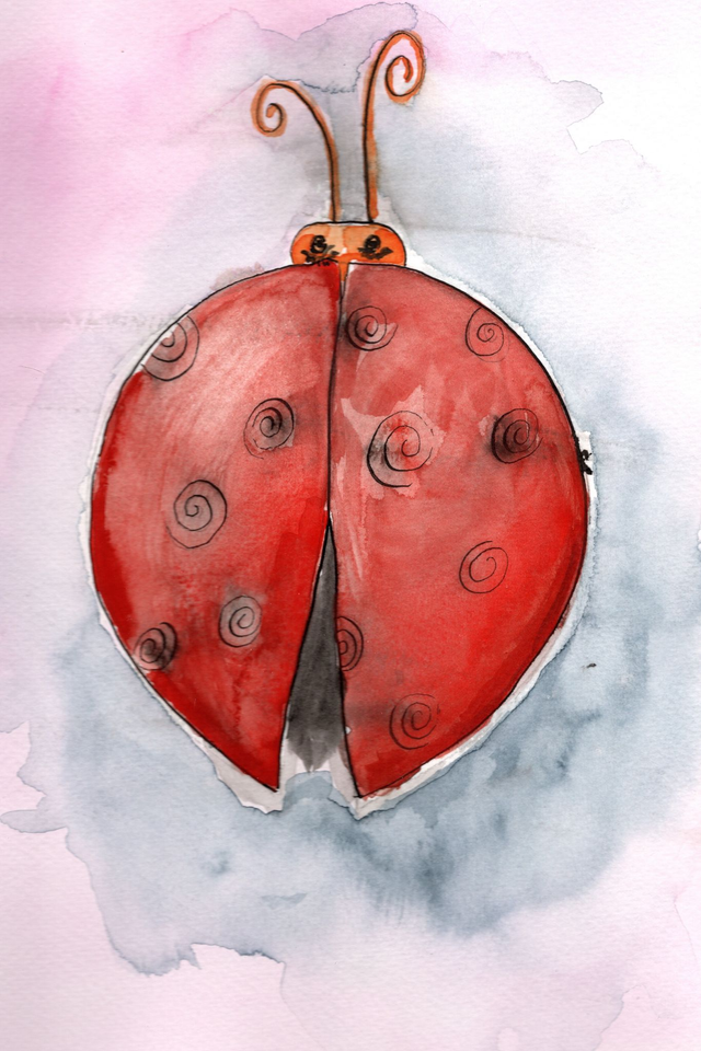 Leppäkerttu joulupallona