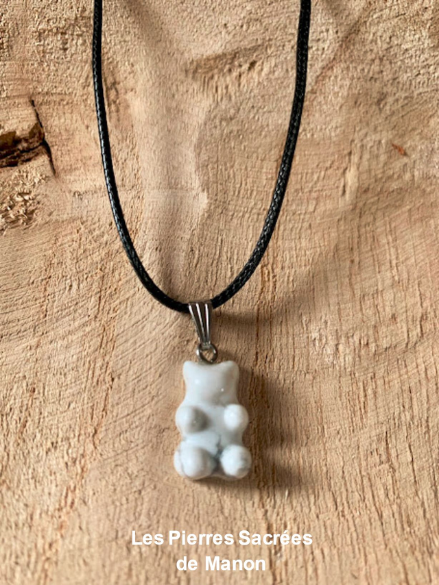 Pendentif Nounours Howlite