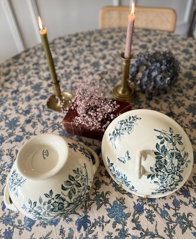 JASMIN - Grande soupière signée Badonviller - Terre de Fer