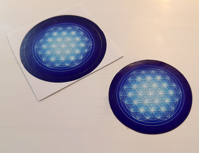 1 Autocollant Paix et Harmonie 25 mm