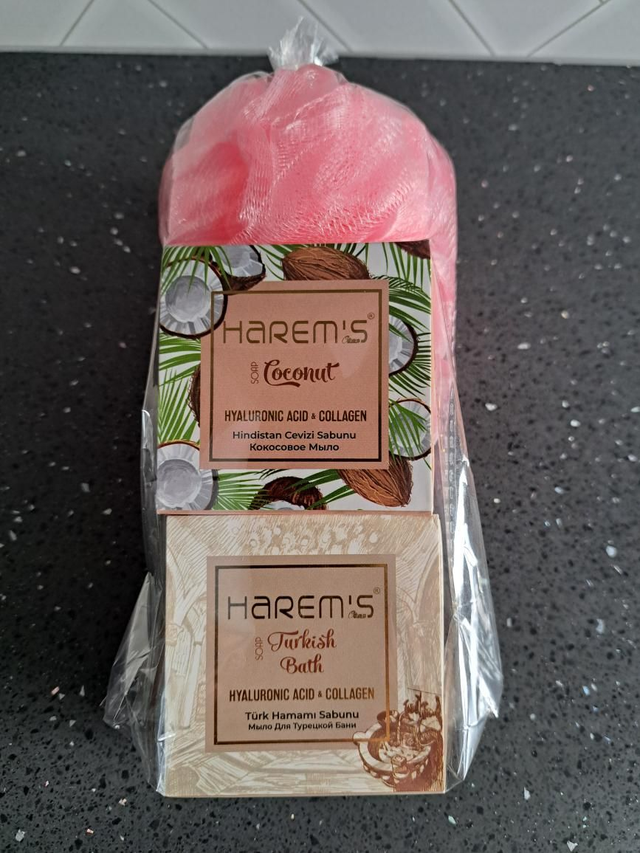 Coconut, Turkish Bath Soap &amp; Scrunch Gift Set