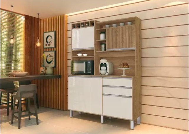 Cozinha Smart 5 Portas Ripado