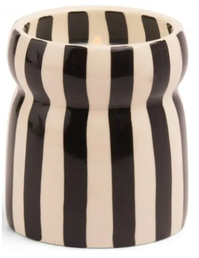 BOUGIE rayée - LAVA STONE