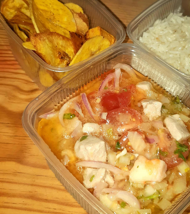 Ceviche poisson-crevettes - Ceviche mixto