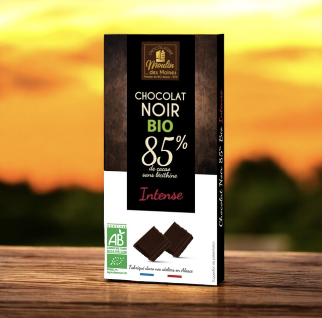 Tablette Chocolat noir 85% intense bio