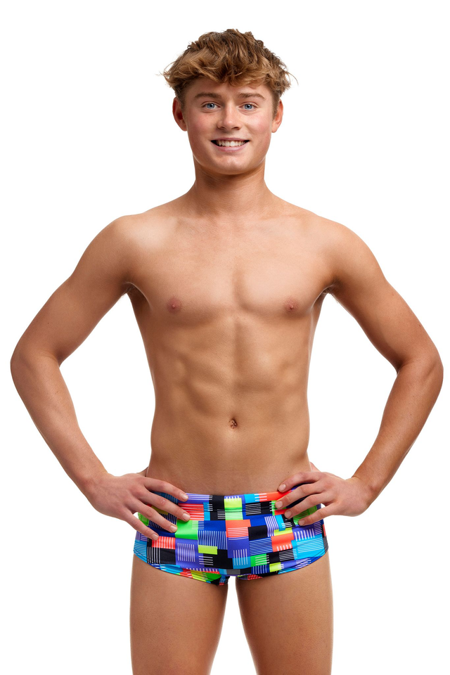 BOY'S FUNKY TRUNKS CHIP SET SIDEWINDER TRUNKS