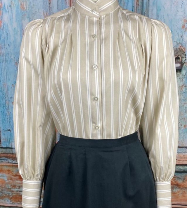 Pioneer Blouse Tan Stripe