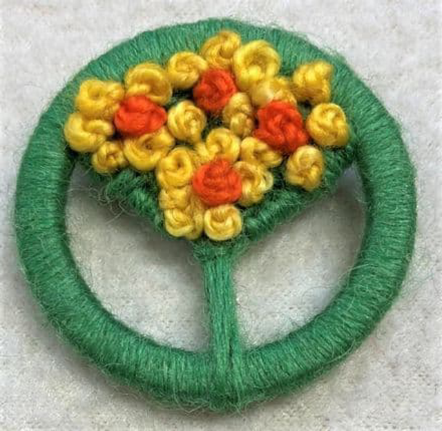 Dorset Button Posy Brooches