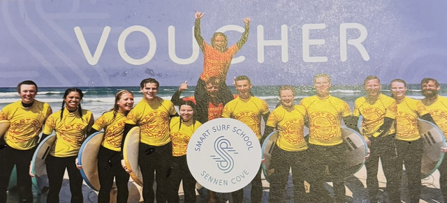 Surf lesson gift vouchers