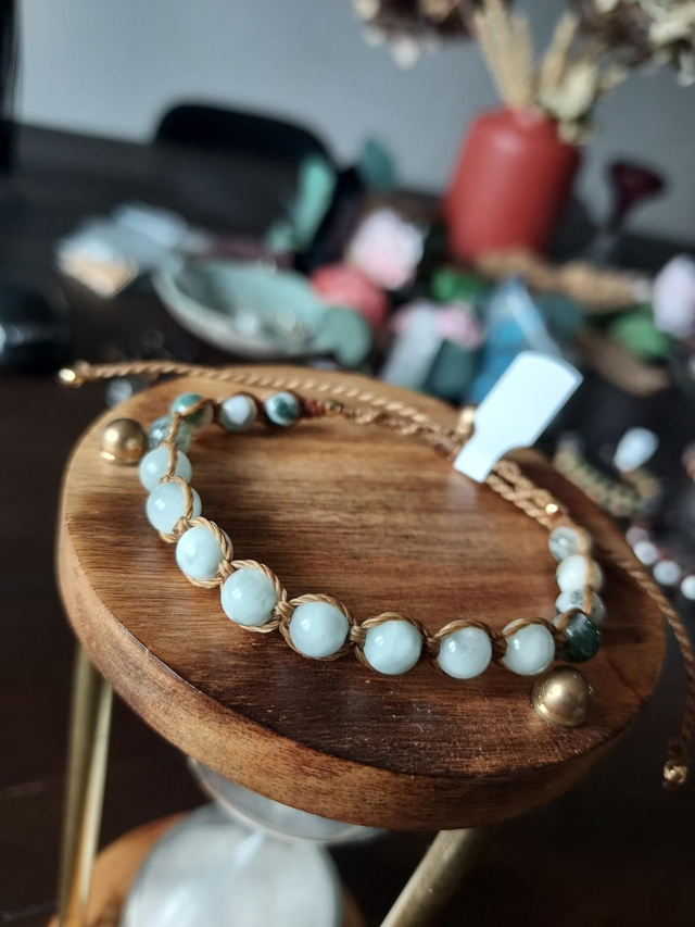 Angelite Verte-Agate Mousse