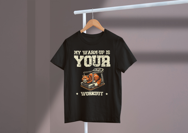 My Warm-Up Is Your Workout Fitness Humor Gym Motivation. Mein Warm-Up ist Ihre Workout-Fitness-Humor-Fitness-Motivation