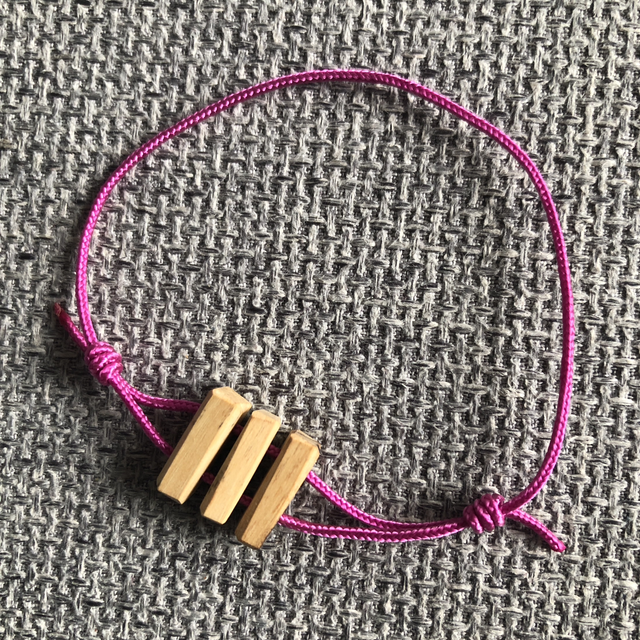 bracelet double-fil 3 perles