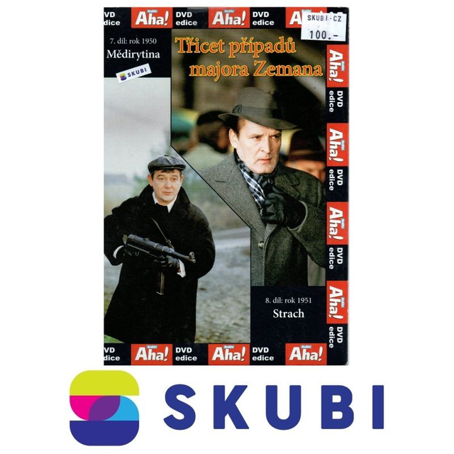 DVD Třicet případů majora Zemana - 7. díl: rok 1950 Mědirytina + 8. díl: rok 1951 Strach - česky