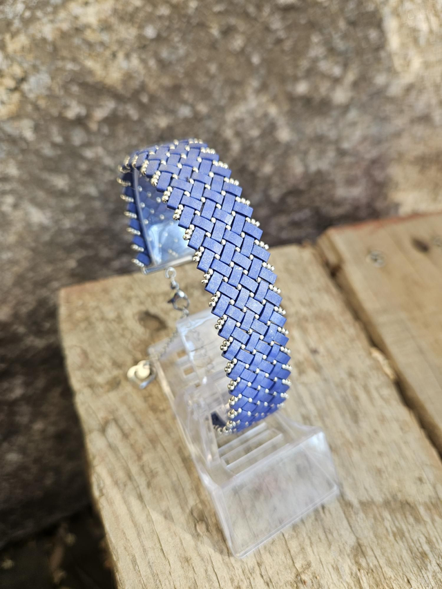 2 - Bracelet Tila blue jean 