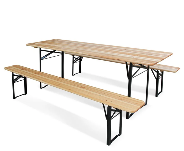 Set birreria panche e tavolo 220 x 70