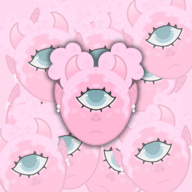 Cyclops Girl Monster Sticker