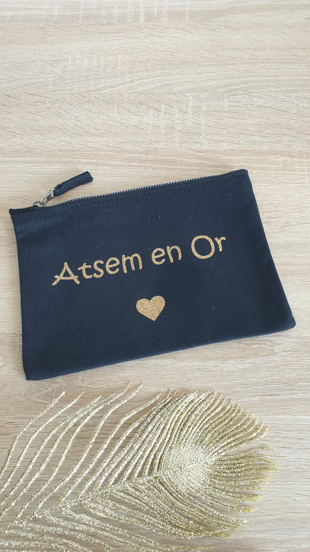 Pochette noire Atsem