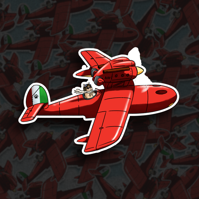 Catto Rosso - Sticker