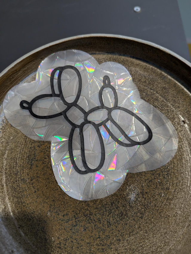 Suncatcher stickers &quot;Chien Ballon&quot;