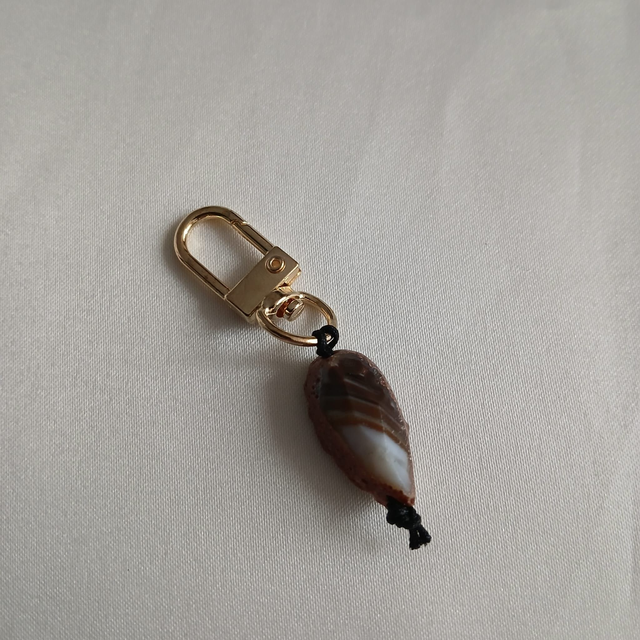 Sleutelhanger met Agaat 2,5x1,5 cm (6.071)