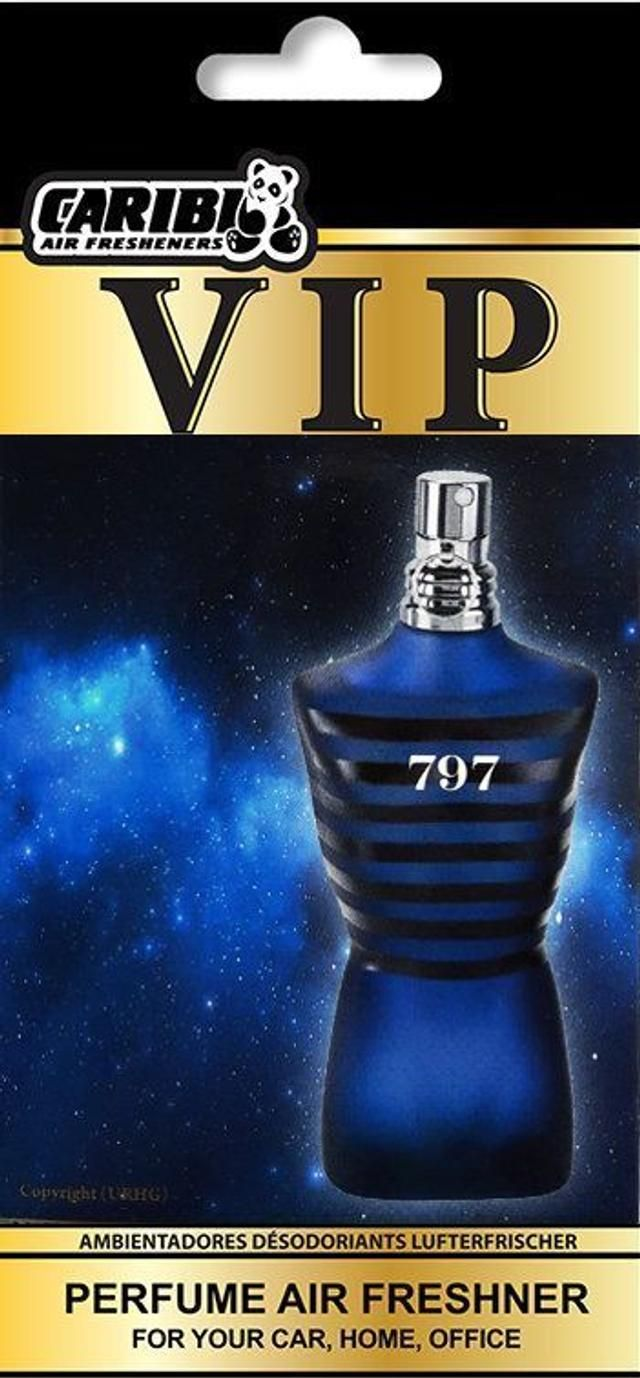 Caribi LTD VIP Air Parfémové Osvěžovač Vzduchu Jean Paul Gaultier Ultra Male Intense (1ks)