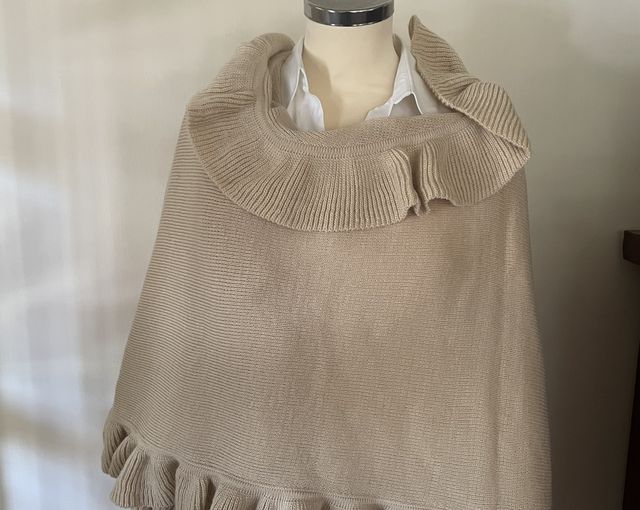 Omslagdoek Alpaca mix beige