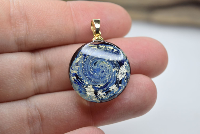 PENDENTIF GALAXIE MONTURE OR N°20