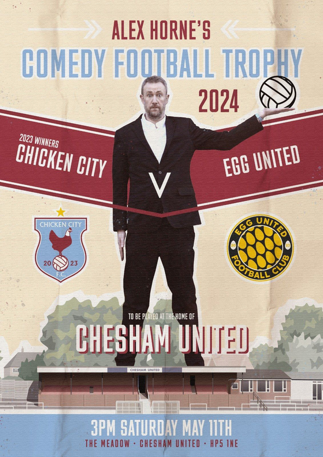 Alex Horne's Comedy Football Trophy Match 24 Program