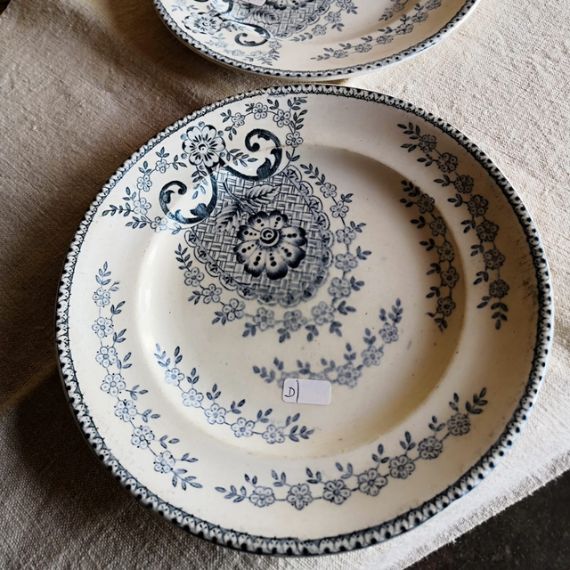 Assiettes en terre de fer