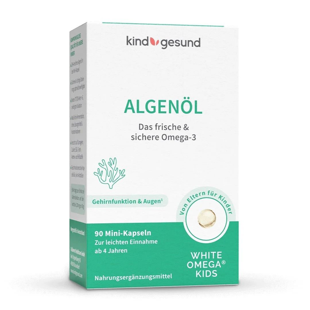 Omega-3 Algenöl 90 Mini-Kapseln (Kind Gesund)