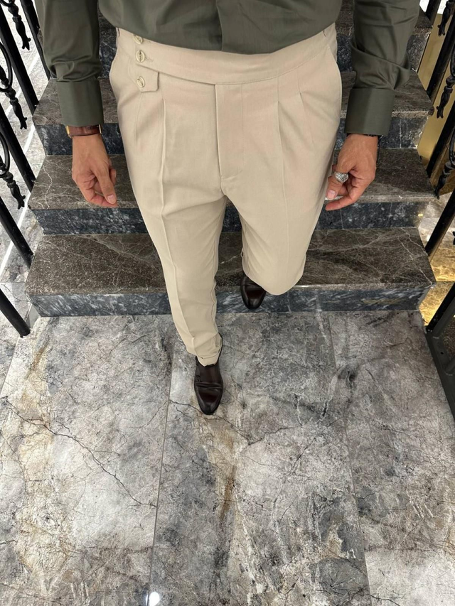 Alen Herrenhosen Beige