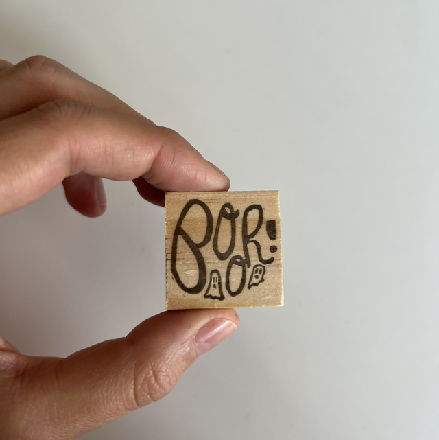 Tampon Booh ! (Jour 30 - Stamp-Tober 2025)