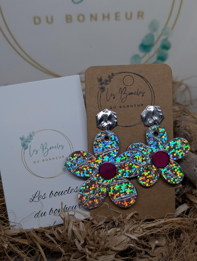 Boucles d'oreilles Asymétrique Baby Marguerite zk176