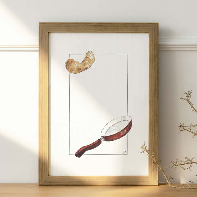 Affiche A4 - Bretagne - La Crêpe