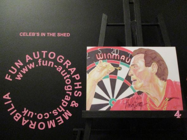 Bobby George Limited Edition Signed A5 Portrait Drawing Print (4)