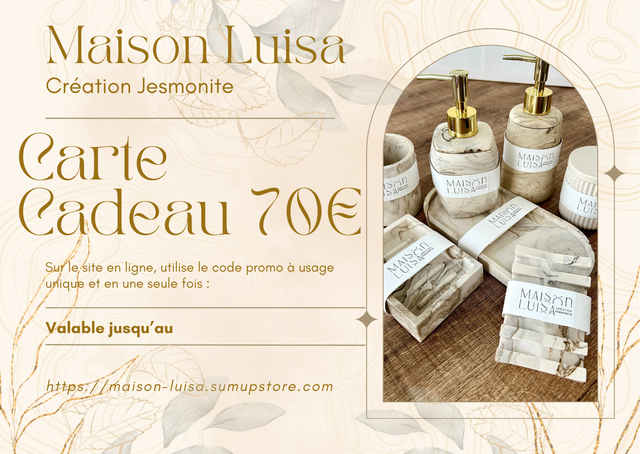 Carte cadeau de 70€