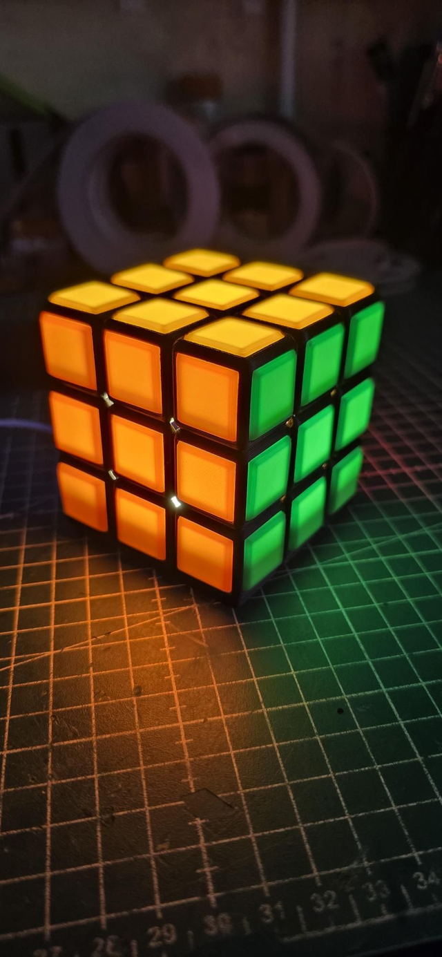 Lampe rubic cube