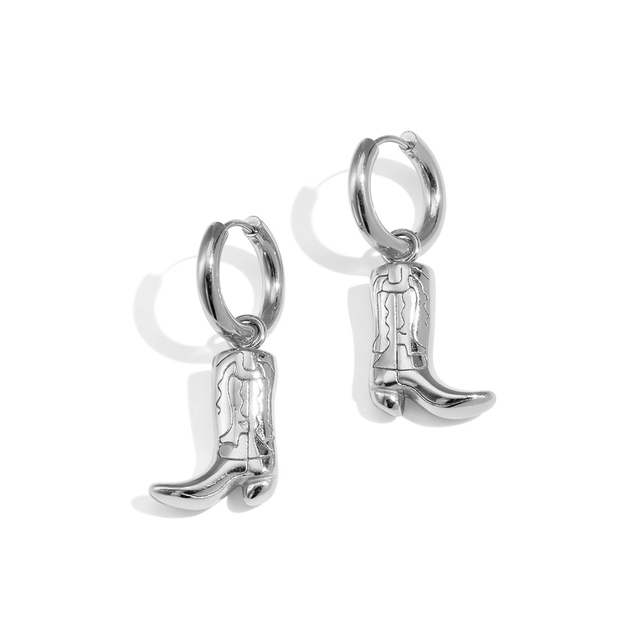 Oorbellen zilver cowgirl