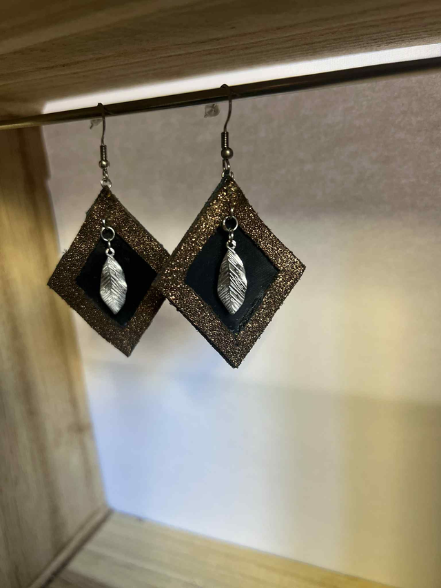 Boucles d'oreilles Plume