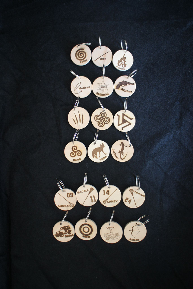 Porte-clés inspiration Teen Wolf