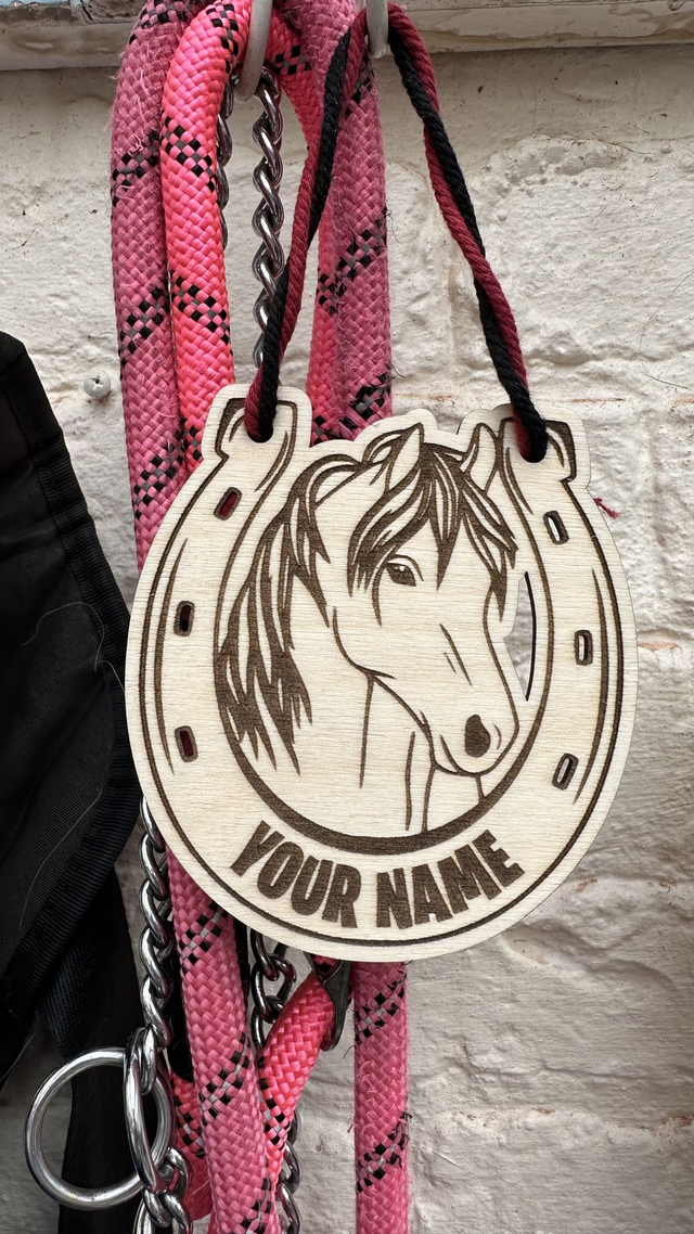 Personalised Horse Shoe Hanging Decoration   
