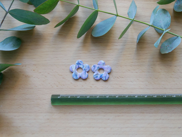 Bloom 5 pétales lila mix doré