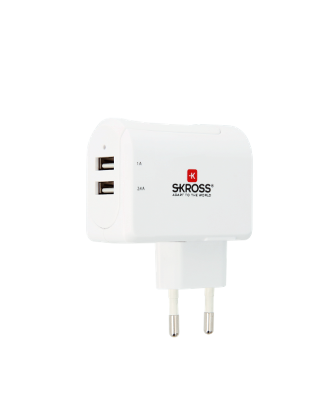 SKROSS EURO USB CHARGER 2 PORT