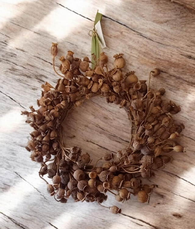 Handmade Poppy Wall Hanging.