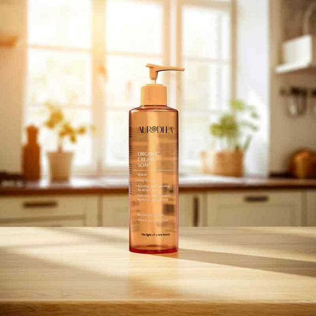Aurodhea Organic Cream Soap – Peach 260ML | Nourishing & Hygiene