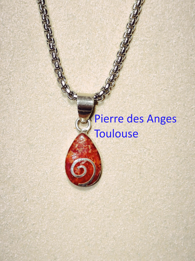 Pendentif Corail Gorgone