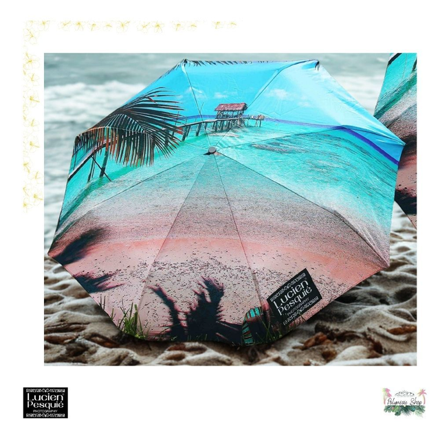 Parapluie pliant "Ponton à Fakarava"