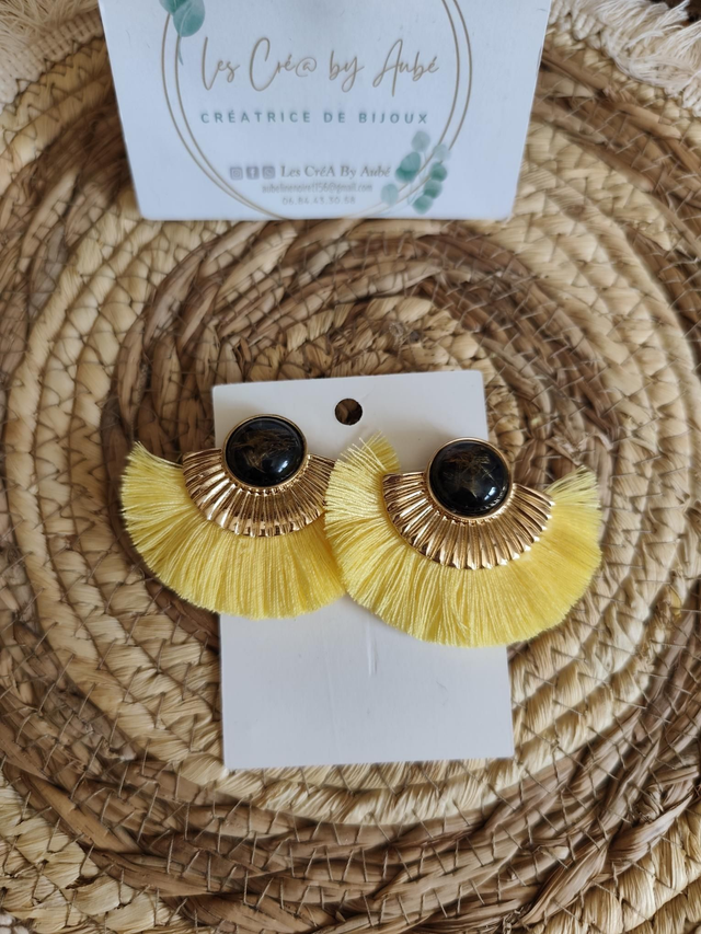 BO BOHEME DEMI LUNE GOLD/JAUNE A PINCES 0000834